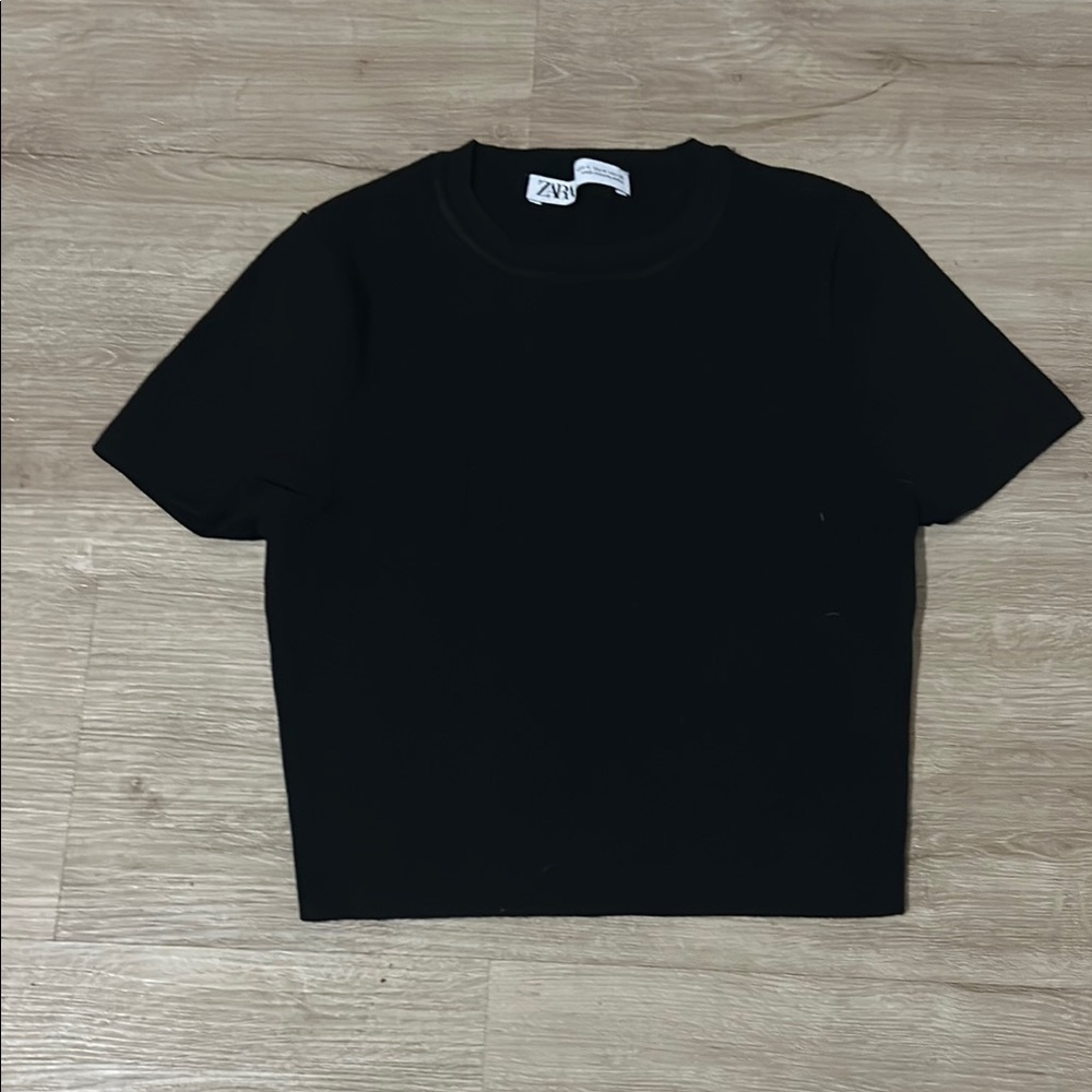 Zara Black Crop Top